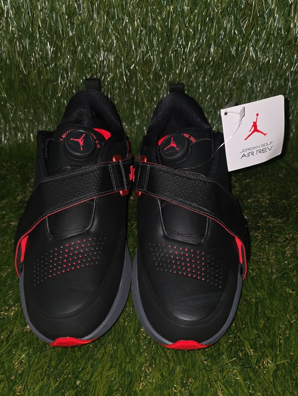 Nike Air Jordan Rev Golf Shoes Black Grey Infrared FV6338-001. Size 7